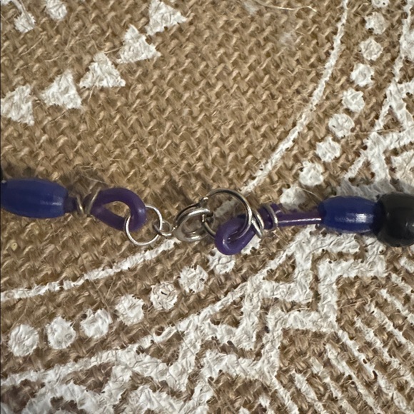 Necklace Mayan Motif with homemade chain of beads - Picture 5 of 5